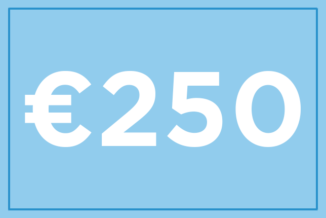Bon d'achat de 250 € 