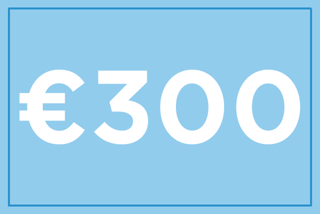 Bon d'achat de 300 €